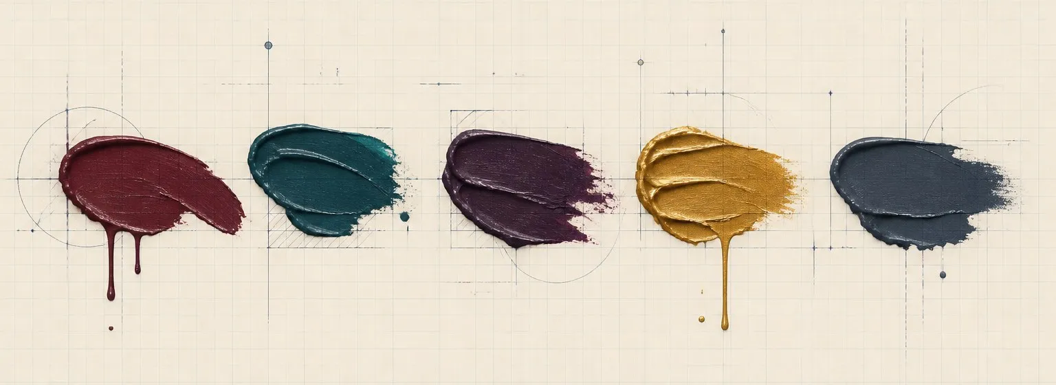 Paint dab artwork in the style of the Scalecolor Games palette